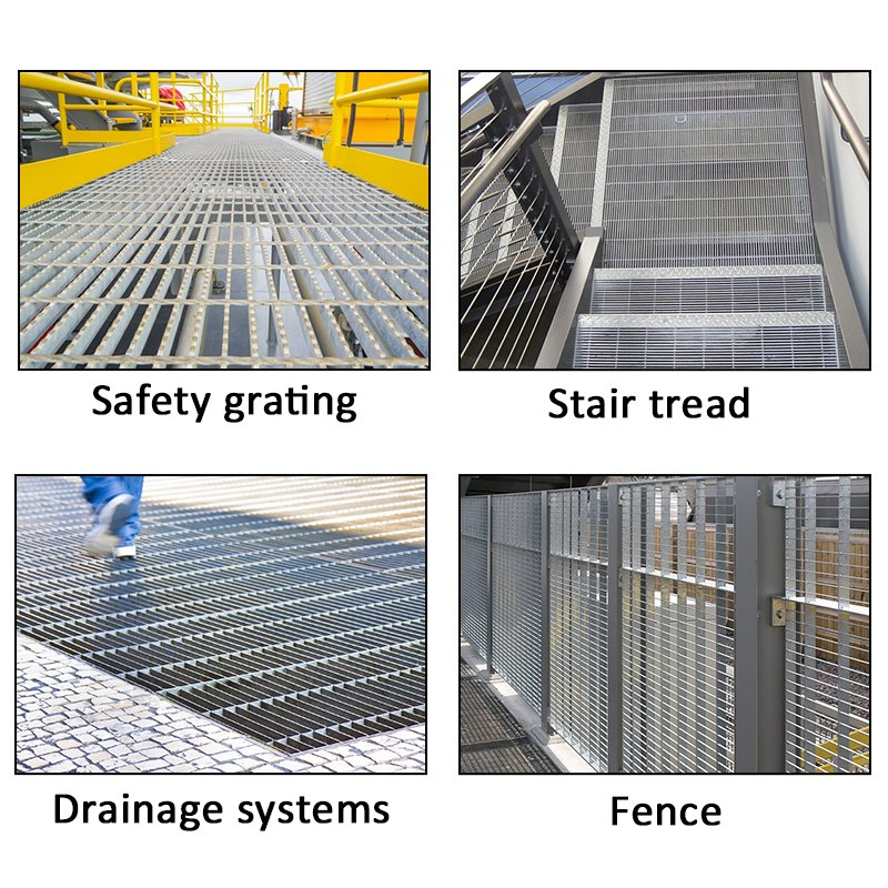 Galvanized Steel Serrated Grating Plate/ Steel Grid Mesh/ Deck Drain Grating
