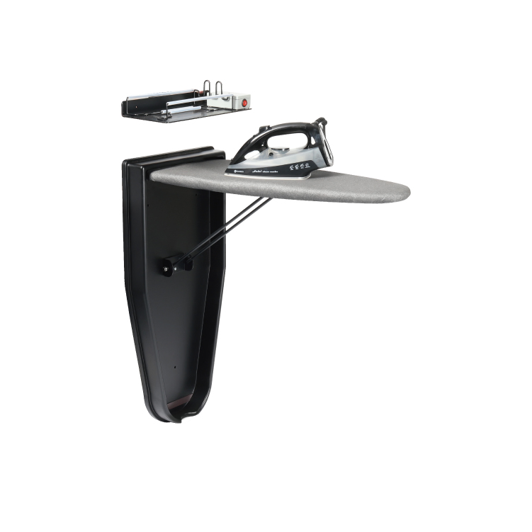 Hotel Guest Room Steam Iron and Wall Mounted Ironing Board