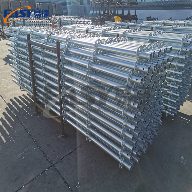 Easy Building Material Steel/Aluminum Scaffold Modular Andamios Layher Doka HDG/Painted 48/60mm Ringlock System Scaffolding Smanufacturer for Sales