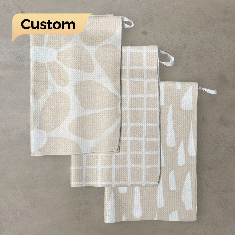 Custom Color Personalized Design Sublimation Printing Microfiber Cleaning Towel