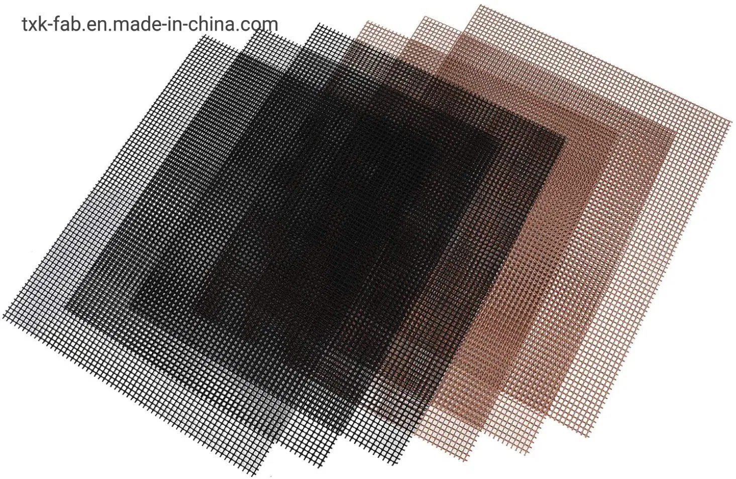 Non Stick High Temperature PTFE Fiberglass Fabric for BBQ Grill Baking Mesh Mat