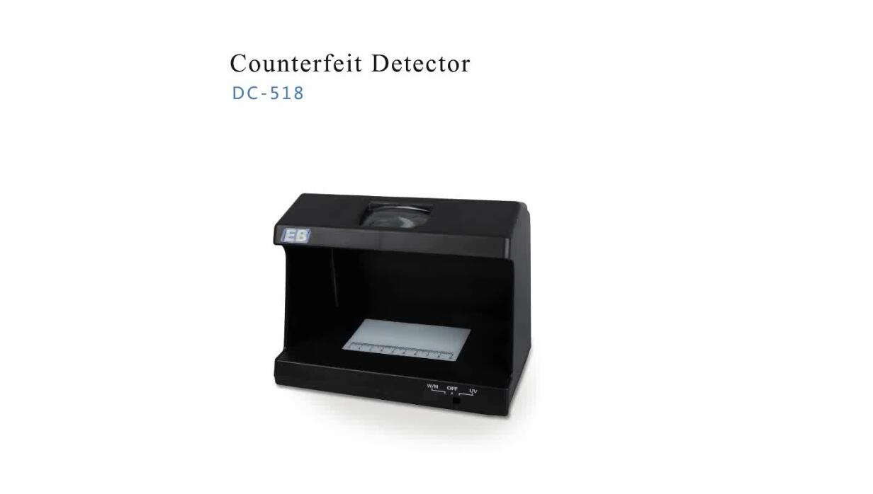 DC-518 Portable Currency Counter Fake Banknote Detector Plastic Bill Counter for Euros Falsos Billetes Counterfeit Detector Hot Selling
