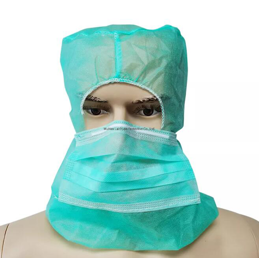 Disposable Cap Astronaut Hood Cover with Face Mask