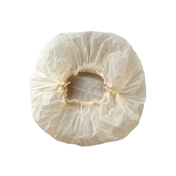 Biodegradable Pbat Shower Cap Hotel Salon Painter Disposable Waterproof Bath Cap