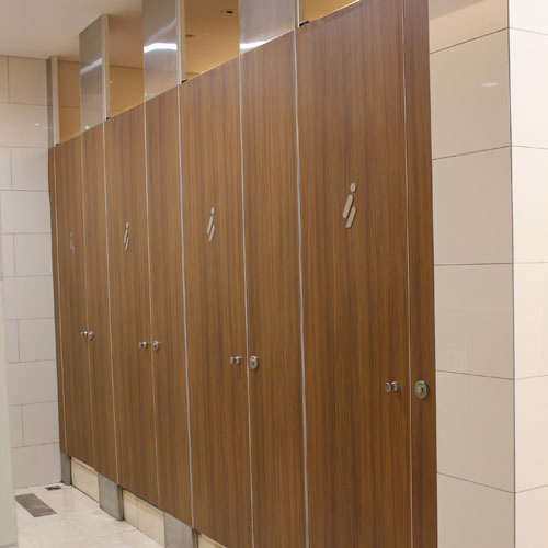 Public Commercial Gym Shower Cubicle with Toilet