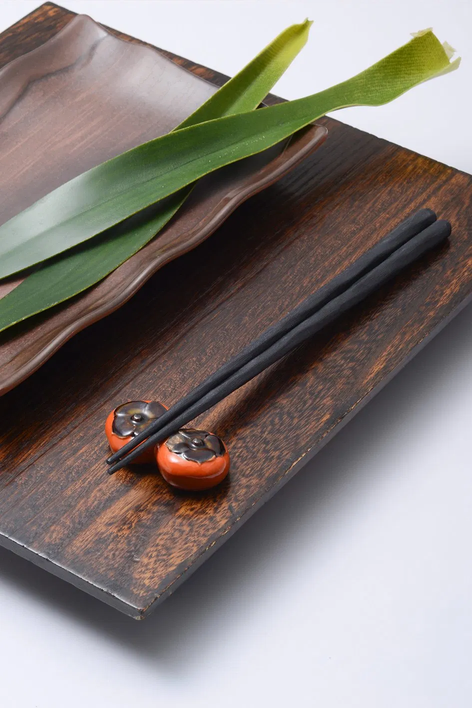 Melamine 5 Pair Set Japanese Style Dishwasher Safe 8 Inch Black Chopsticks