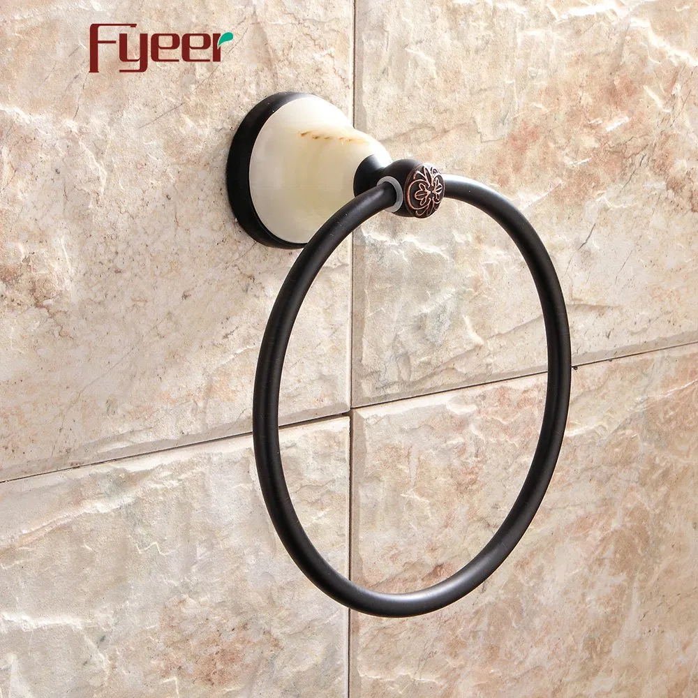 Кольцо для полотенец Fyeer Ceramic Base Black