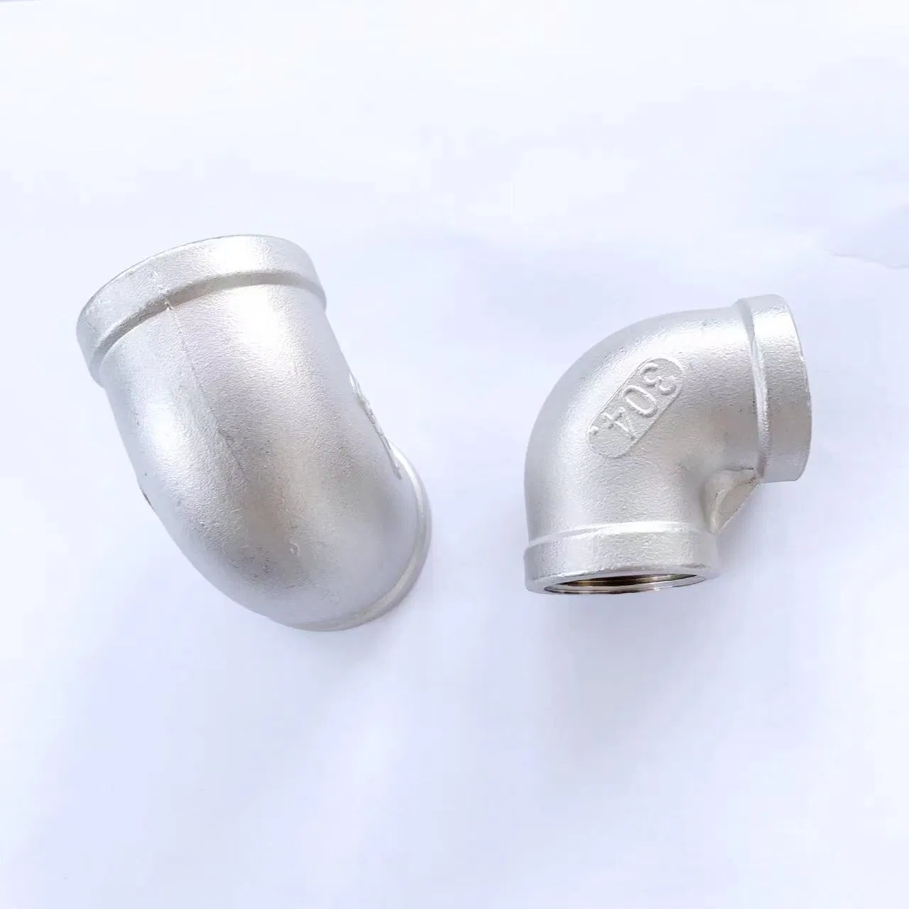 Connecting Water Pipe 201 Stainless Steel 90 Degree Elbows Female Thread