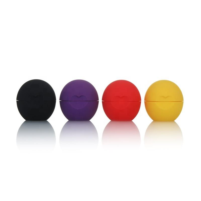 Contract Manufacturing Ball Lip Balm SPF Round Fruit Falvor Lip Balm Ball Custom Logo Highly Recommend for Dry Lips