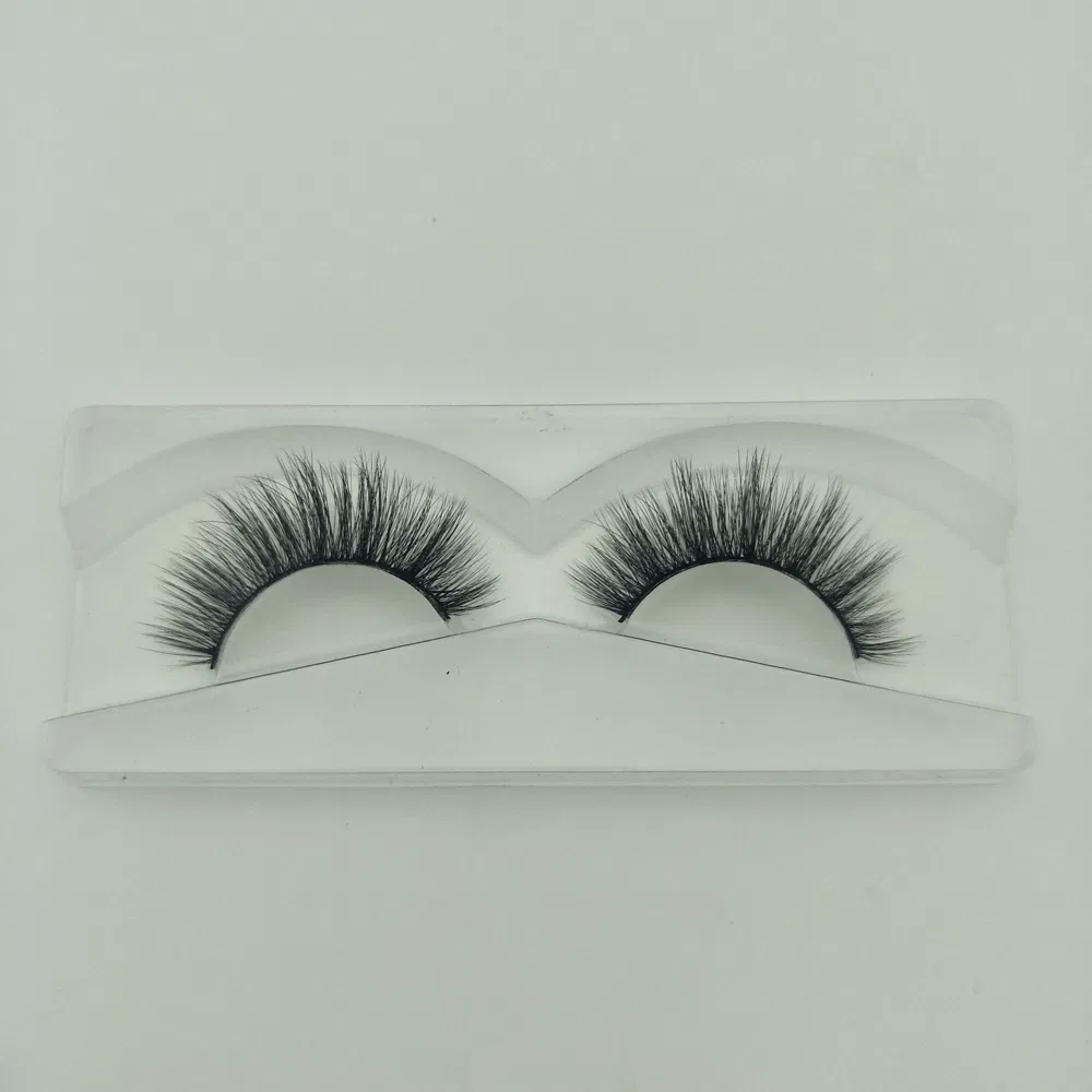 Imitation Mink False Eyelashes 7 Pairs of Lotus Plate 3D Chemical Fiber Eyelashes Natural Thick False Eyelashes