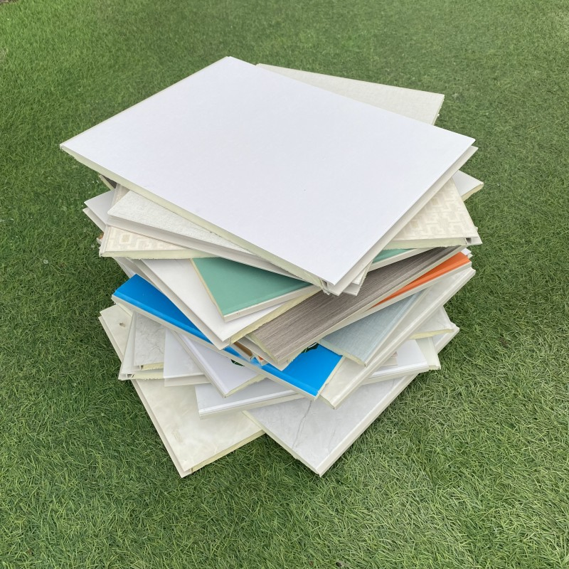 Interior Renovation Works Textured Wall Panel with Insulation