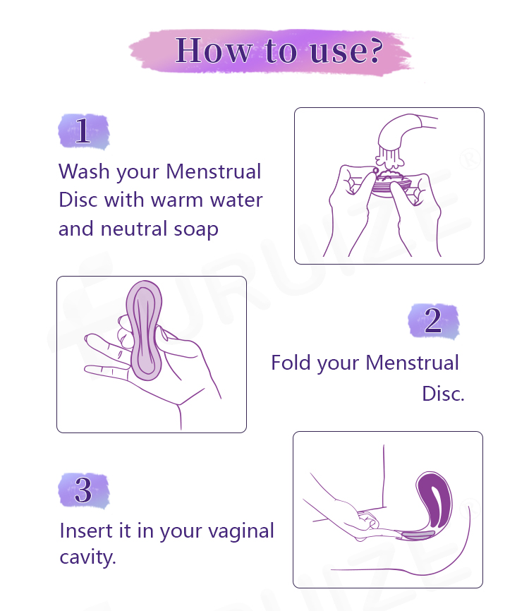 ISO CE FDA Soft Menstrual Disk Menstrual Disc Medical Grade Menstrual Disco for Women