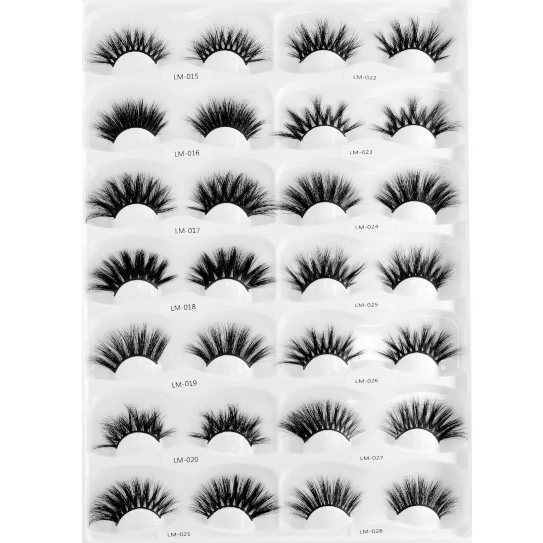 Wholesale Individual Reusable 3D Faux Mink Volume False Eye Lashes Quick Delivery