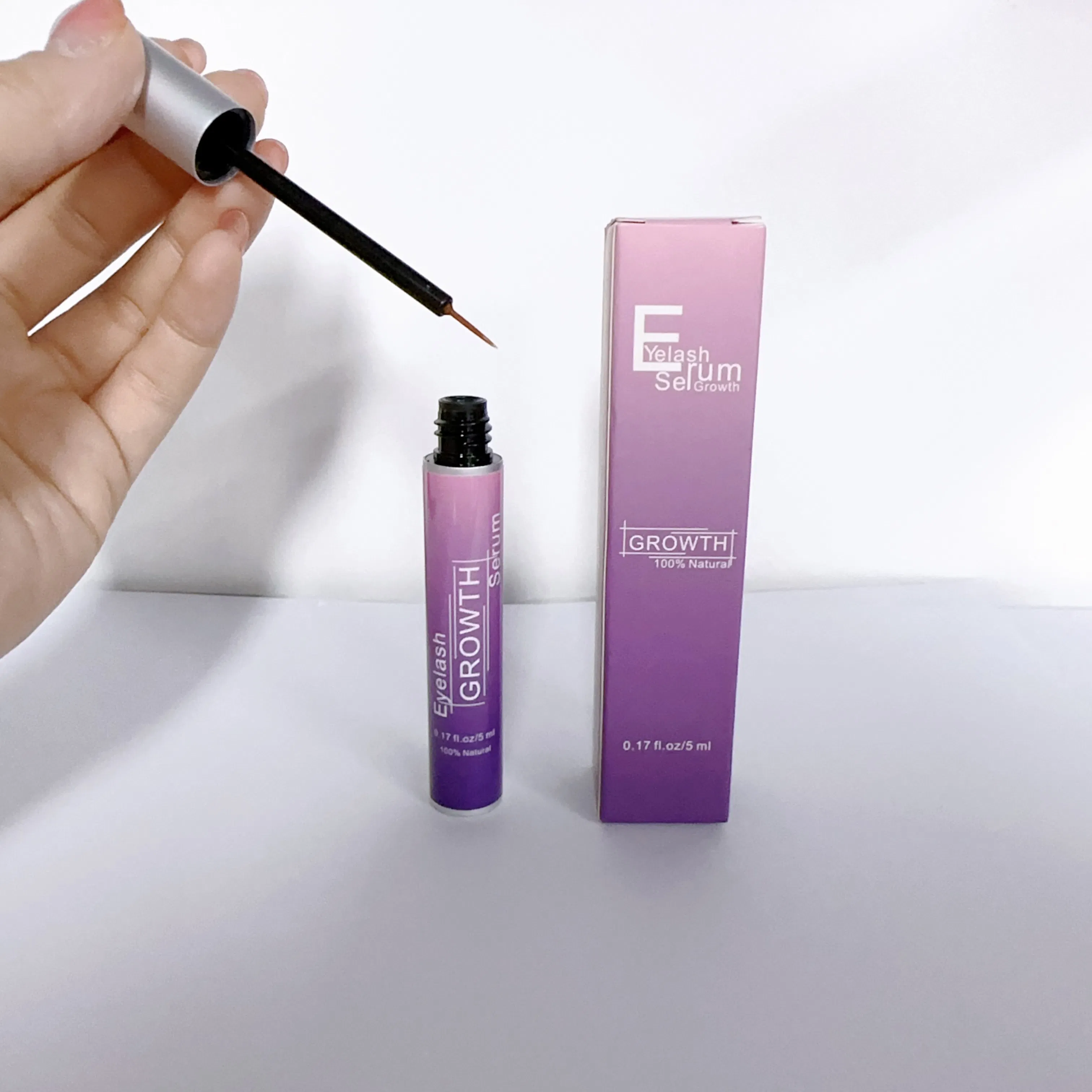 Wholesale Eyelash Serum Lash Keratin Castor Oil Natural Eye Brow Lash Growth Extension Eyelash Growth Serum Private Label