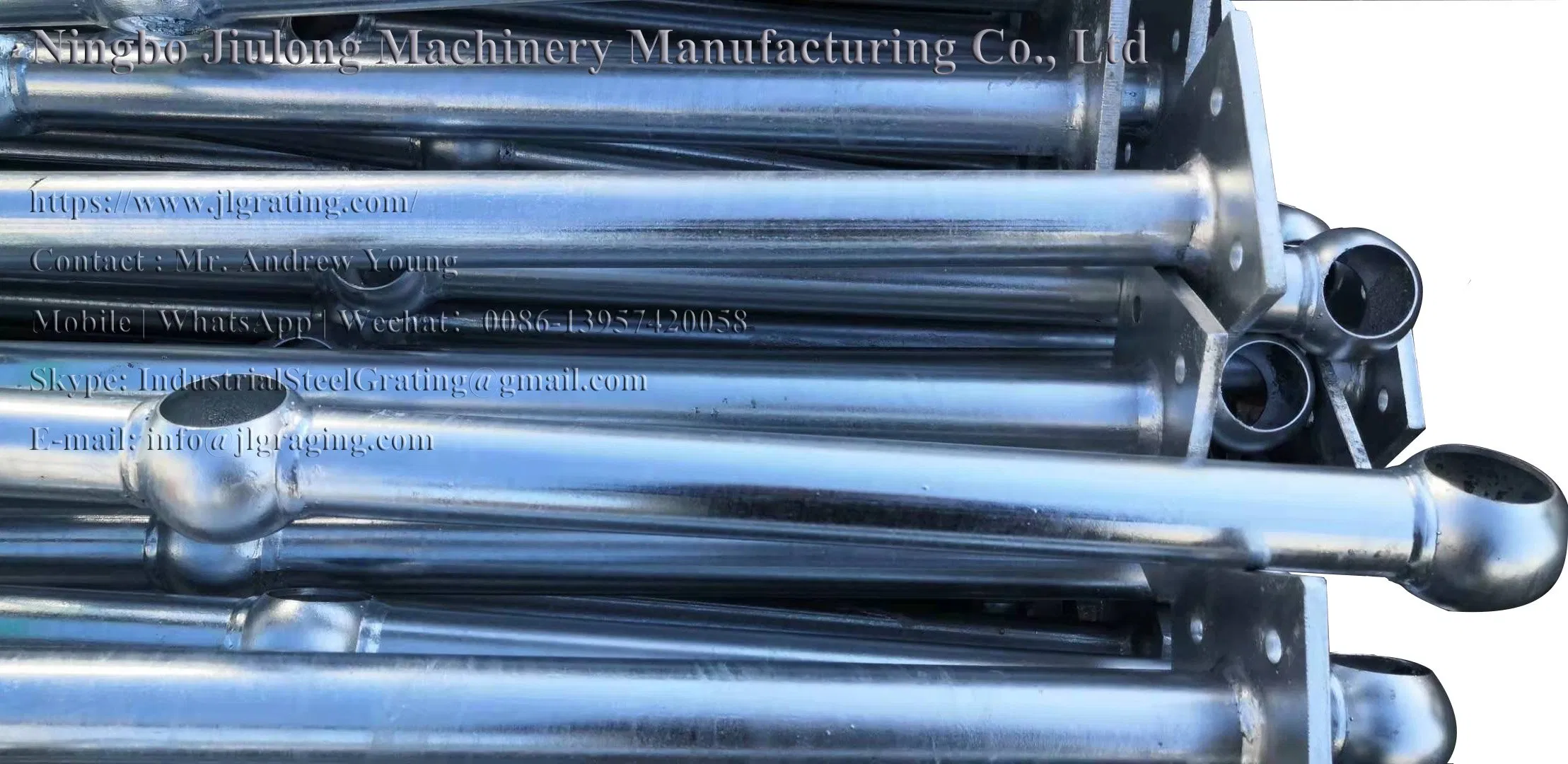 Industrial Handrail Balltube Pipe Style Ball Joint Handrail Stanchion with Galvanizing Finish CE Approved