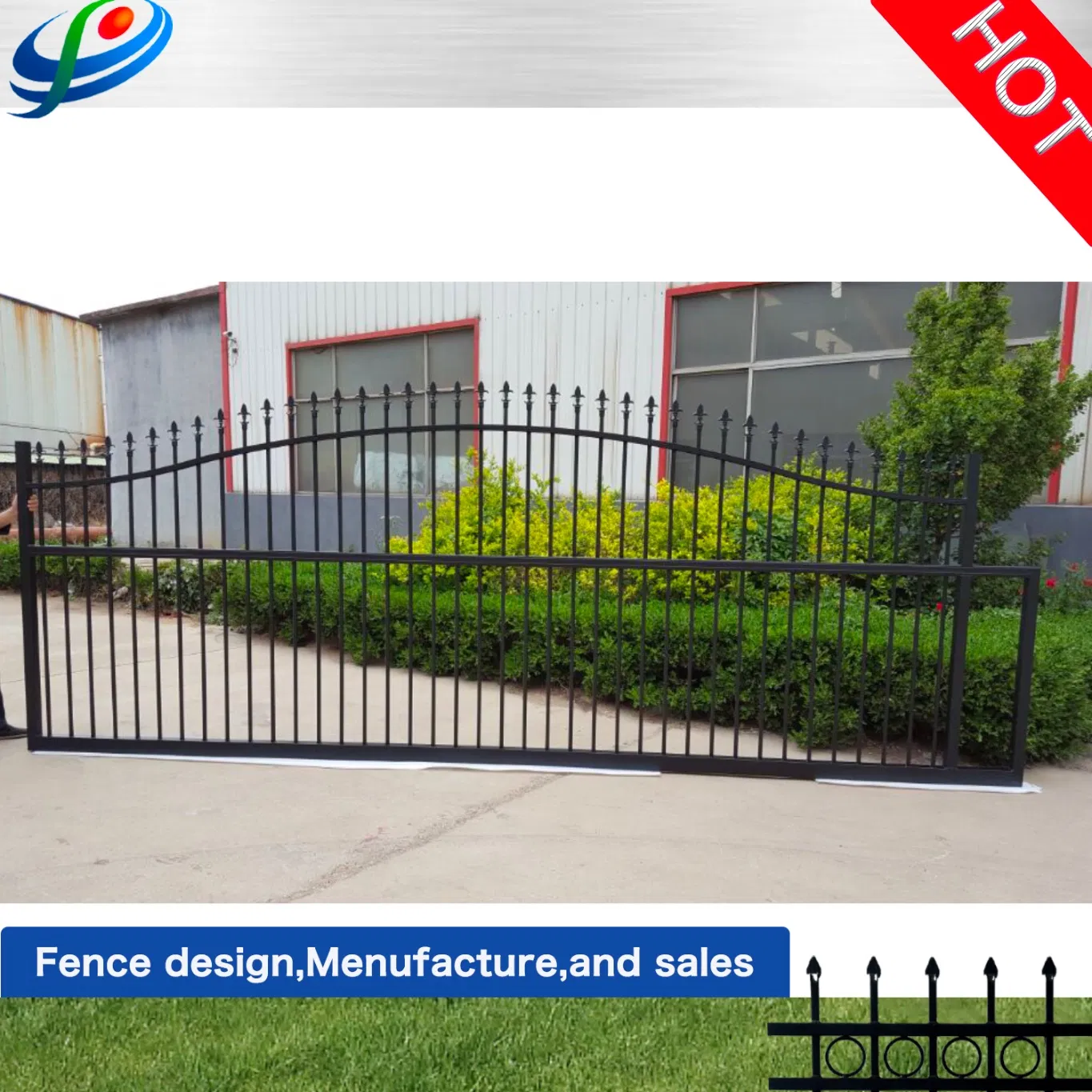 Factory Customized Aluminum Powder Coating/Wood Grain Slat Privacy Fence