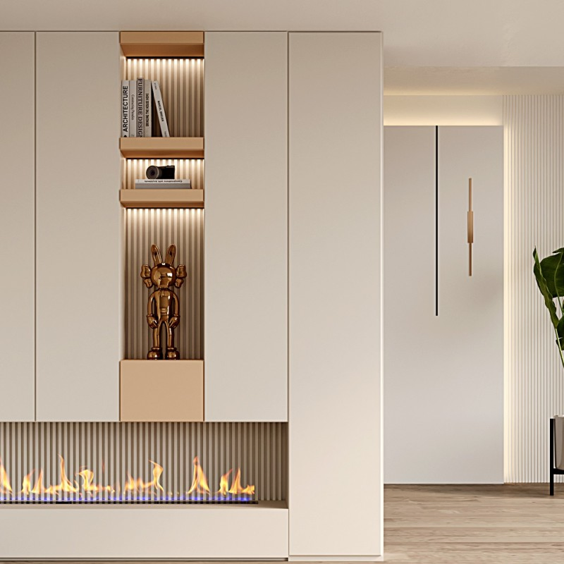 Stylish Customized Modern Clip-Hung Cabinet for Contemporary Spaces