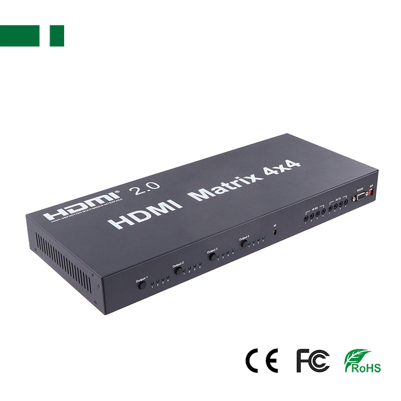 Матричный коммутатор HDMI 4x4 4K с ИК-пультом