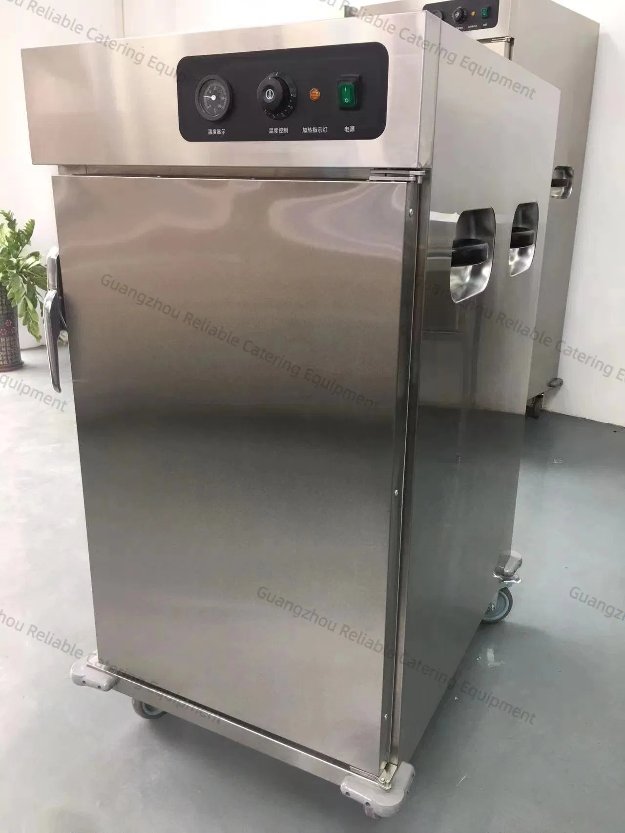 5-Shelf Mobile Food Warmer Cart – Stainless Steel Commercial/Hospital Warming Cabinet with Wheels for Kitchen & Catering