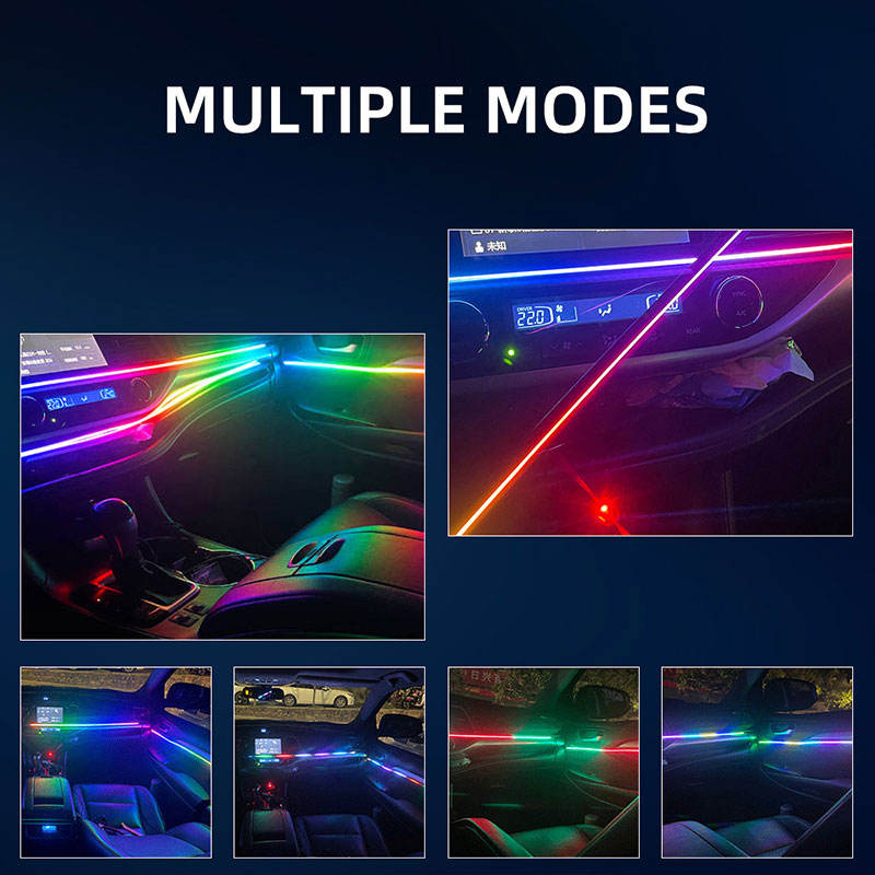 Автомобильная RGB подсветка салона 18 в 1, 64 цвета