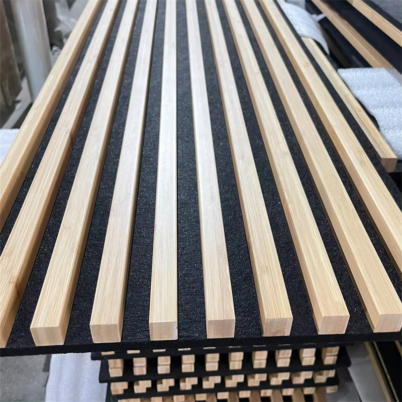 Factory Modern Bamboo Acoustic Ceiling Board Panel Pet Acoustic Wall Panel