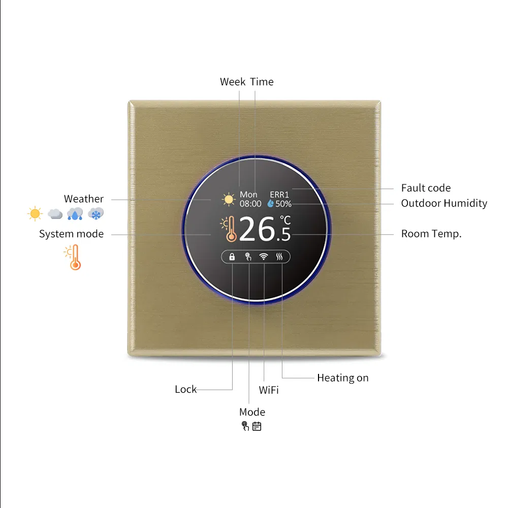 Electric Floor Heating Thermostat Smart Tuya WiFi Thermostat for Gas Boiler