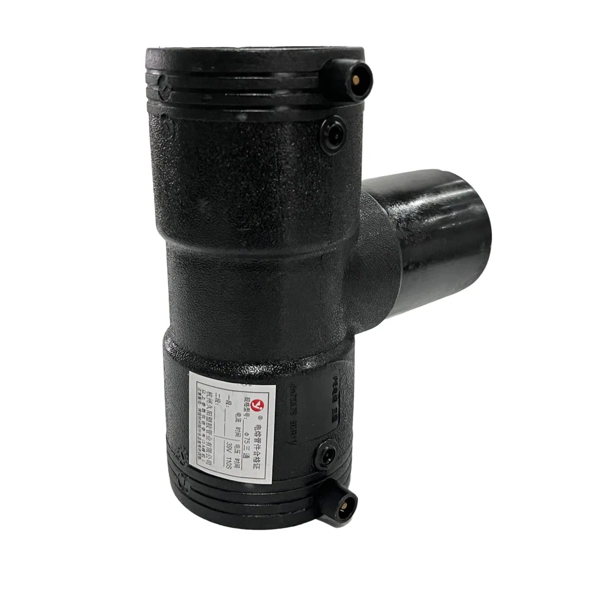 OEM Tee Pipe Fitting 100mm PE Electrofusion Fittings for Energy and Construction Engineering