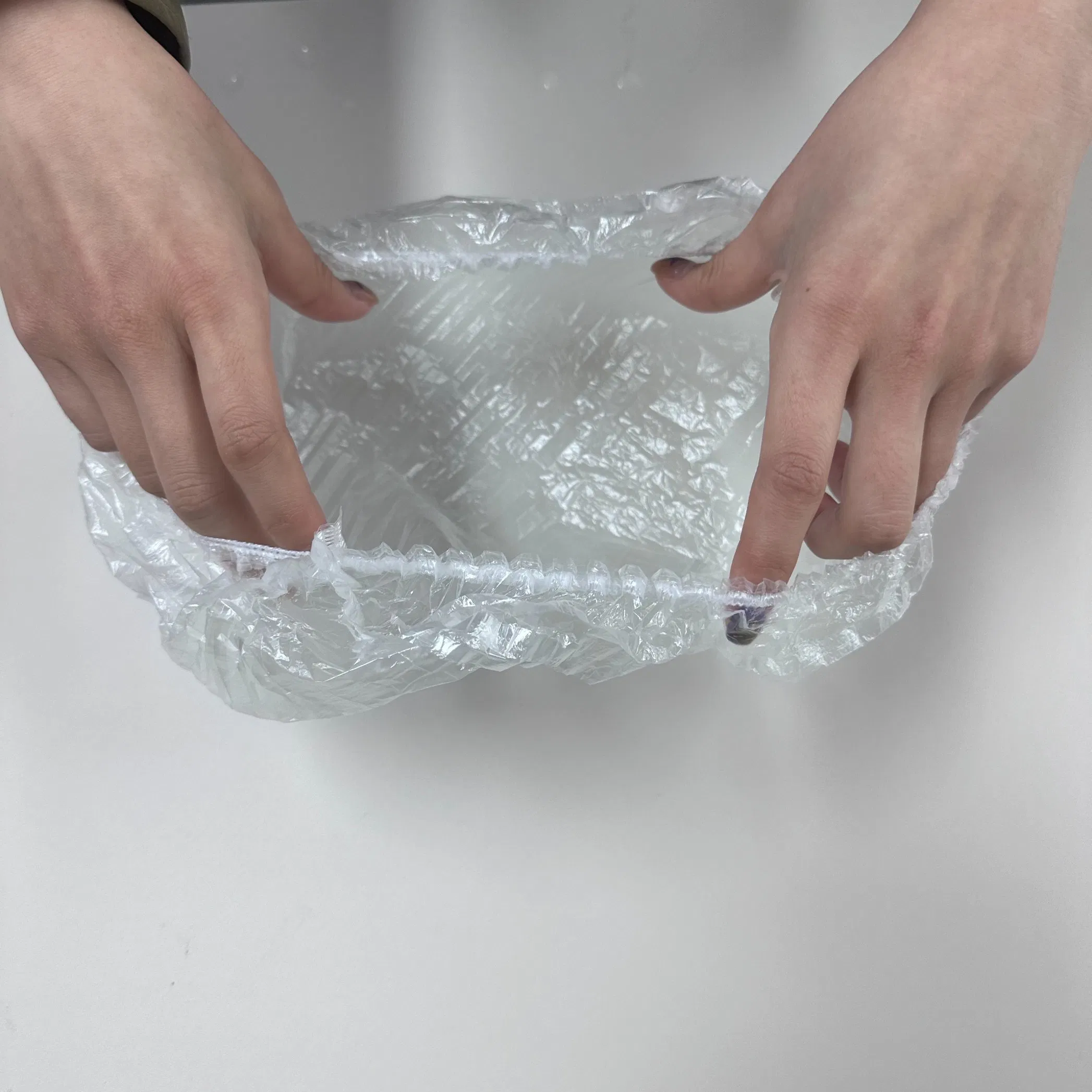 Disposable Shower Cap Waterproof Hair Protection for Hotel Amenities and Salon Supplies