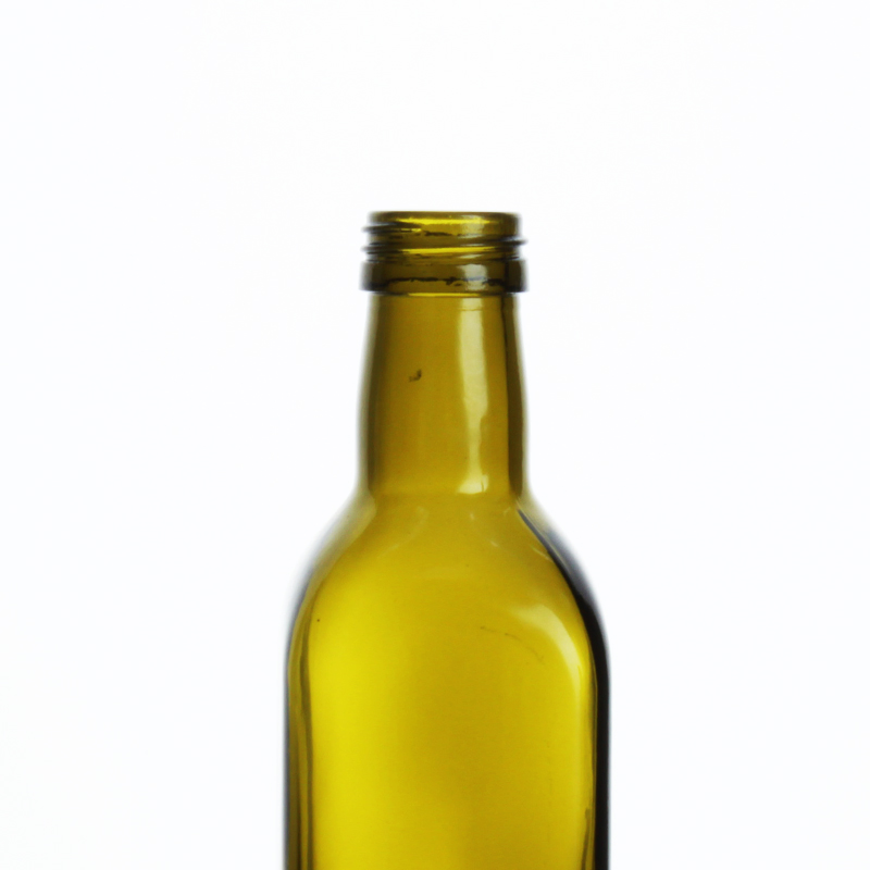High Quality Green Square Olive Oil Glass Bottle