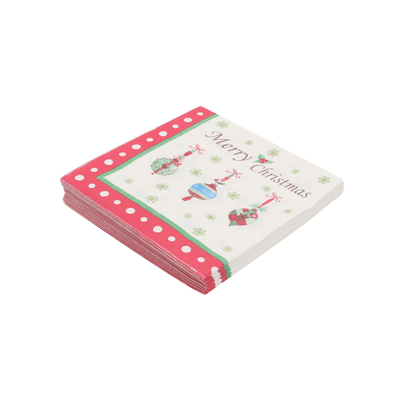 Custom Fabric Printed Virgin Wood Pulp 3 Ply Napkin Paper for Cocktail Drink