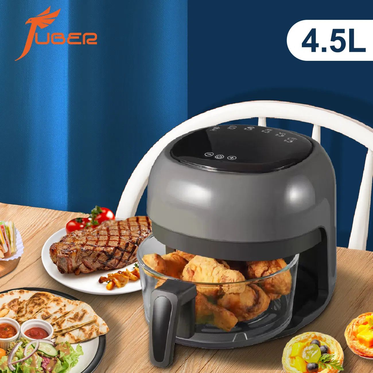 Morden Style Digital Control Household Air Fryer