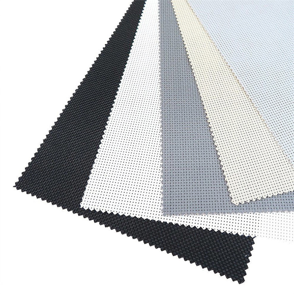 Custom White Outdoor Sun Screen Material Sunscreen Fabric for Window Blinds