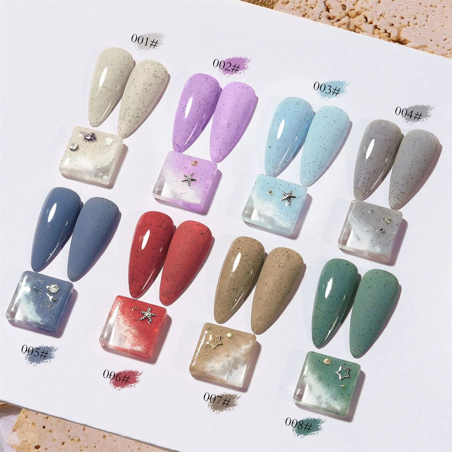 Wholesale New Sea Salt Sand Nail Polish Pop Color Coral Phototherapy Gel Nail Gel Polish