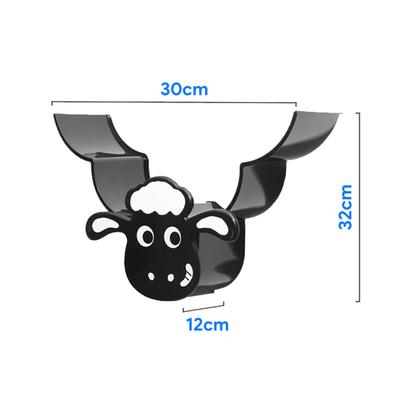 New Design Wall Mounted Sheep Tissue Holder No Punching Tissue Rack