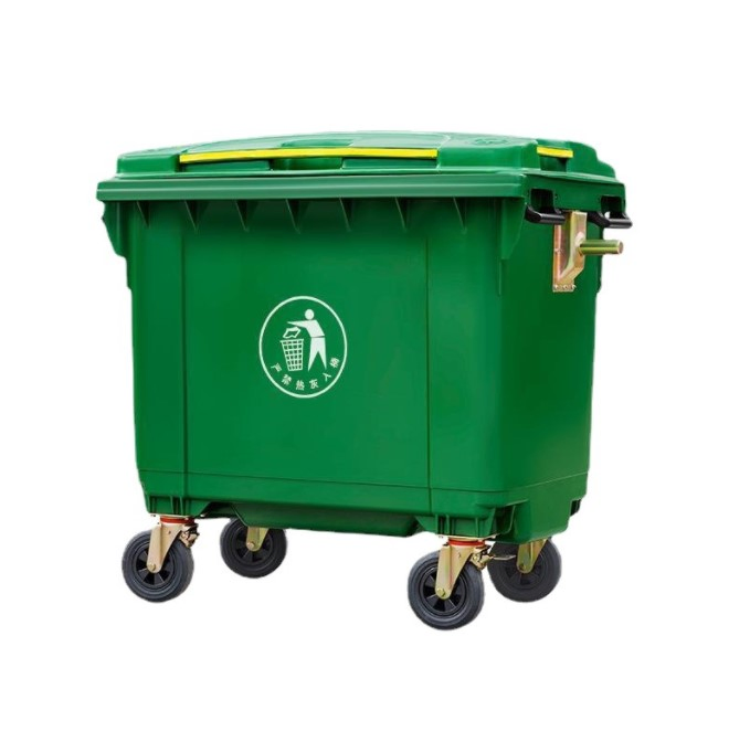 Большие уличные пластиковые мусорные баки 120-1100 литров