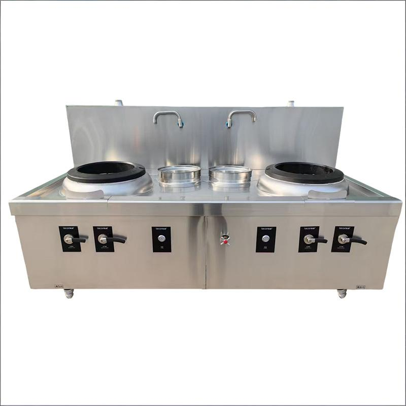 Stainless Steel Food Factory Cast Iron Wok Stand Electric Stove for Restaurant