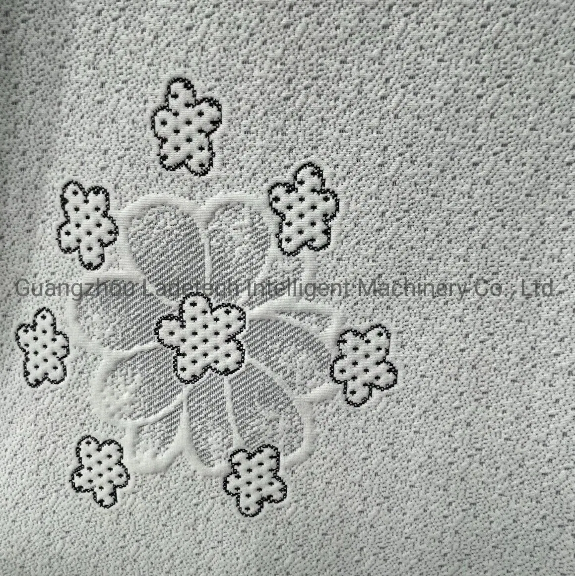 Grey Color Mattress And Sofa Jacquard Knitted Fabric