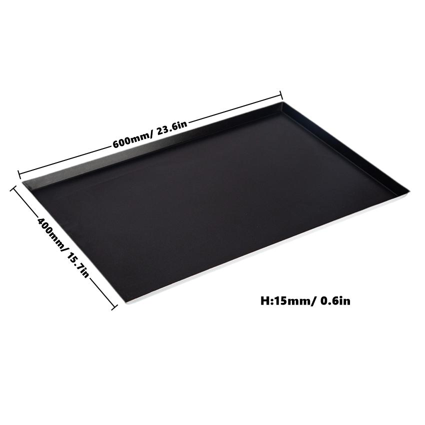 600X400X15mm Aluminum Non-Stick Coating Flat Custom Commercial Use Baking Pan/Tray/Sheet