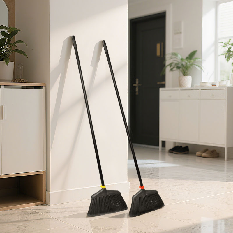 Floor Cleaning Hand Tools 14" Soft-Bristled Broom with 45" Iron Handle