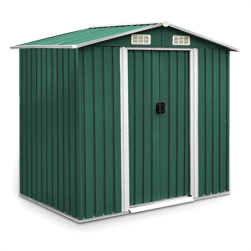 High-Quality Assembly Kit Flat Top Metal Storage Garden Sheds