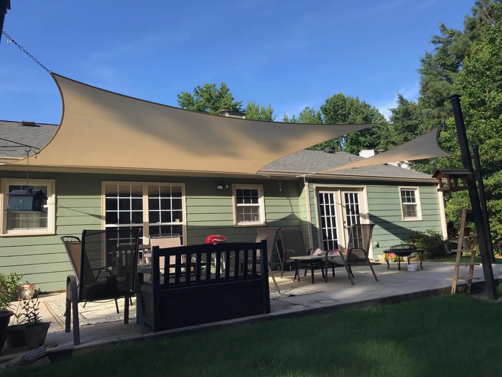 All-Season UV Protection Shade Sail Canopy for Outdoor Use