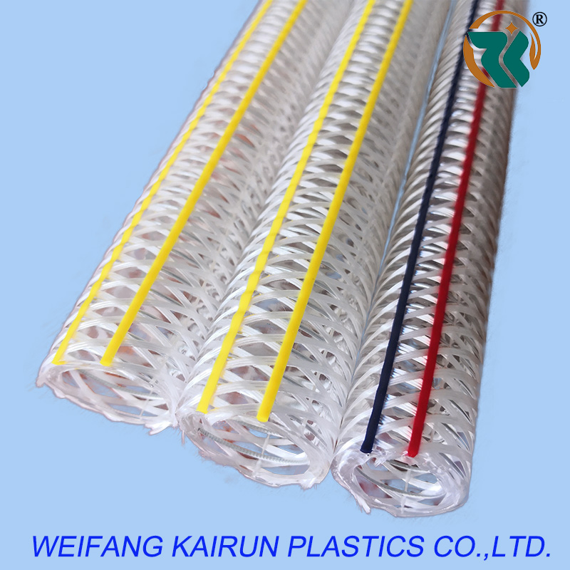 8mm-20mm PVC Fiber and Steel Wire Hose for Water Industrial Discharge