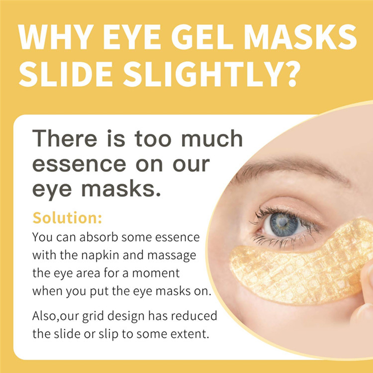 Custom Anti-Aging Collagen Moisturize & Treatment Gold Eye Mask
