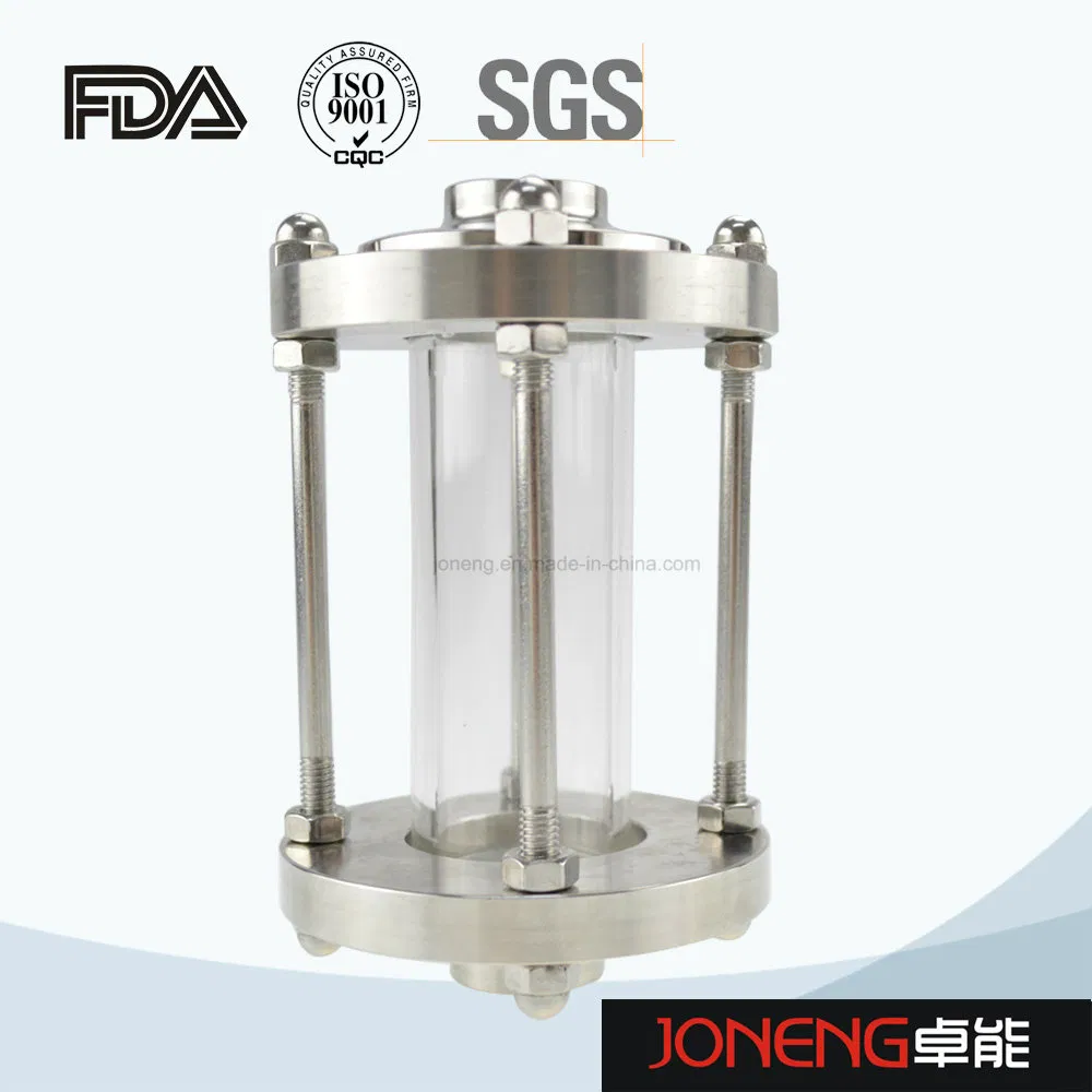 Hastelloy Sanitary Round Union Pipe Fitting Type Pressure Manhole with Sight Glass Tank Accessory (JN-SG2002)