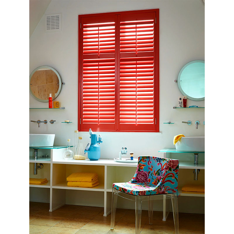 Wholesale Custom Wood PVC Plantation Shutter Interior Louver Window Shutter Door