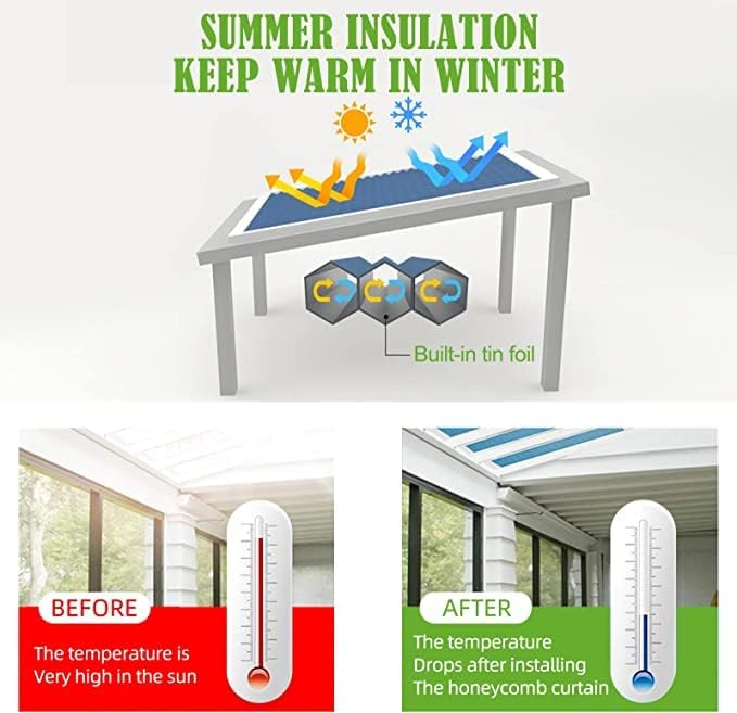 Modern Style Motorized Honeycomb Shade Custom Skylight Blinds Cellular Shades for Window