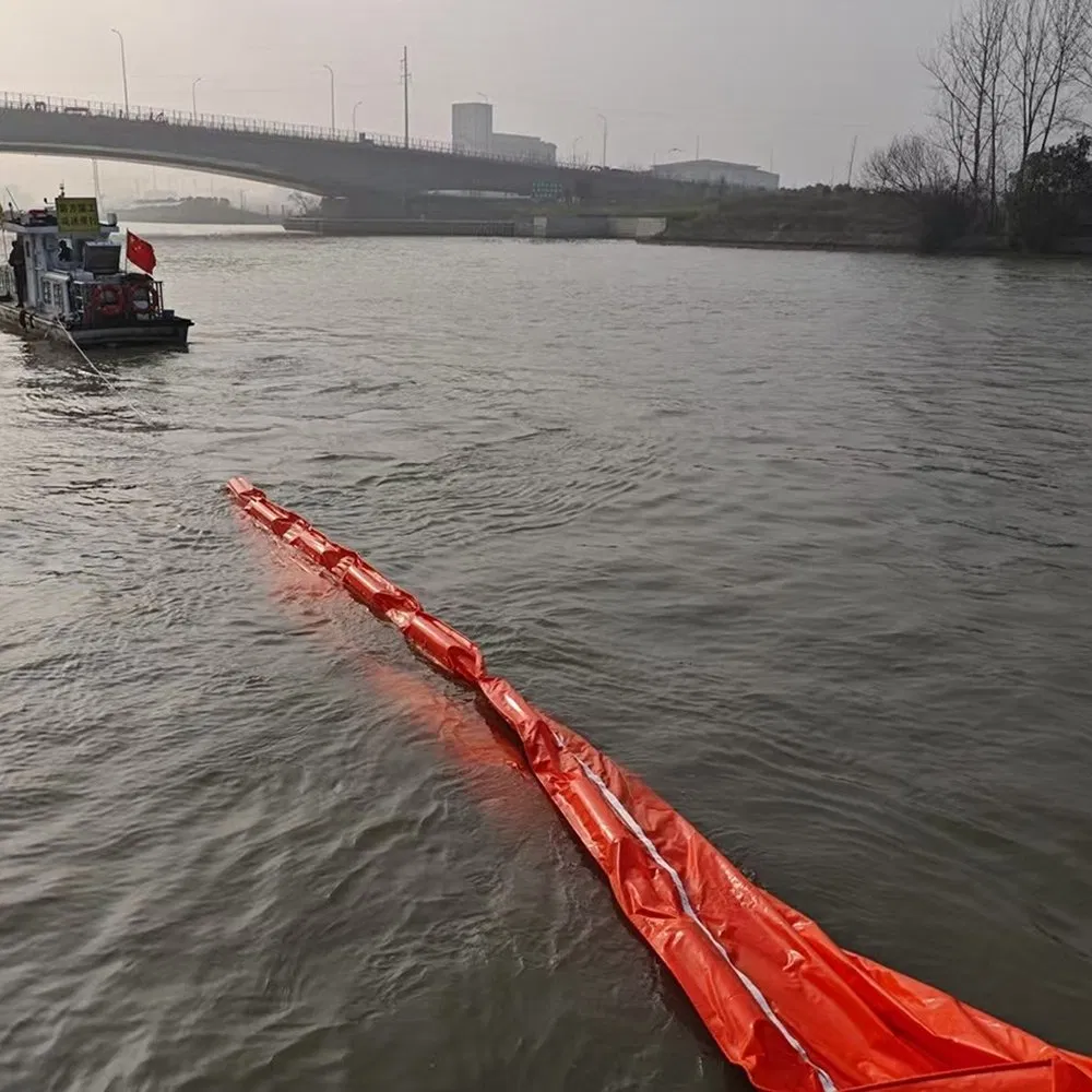 Corrosion Resistant PVC Oil Boom Port Silt Curtain for Construction Runoff
