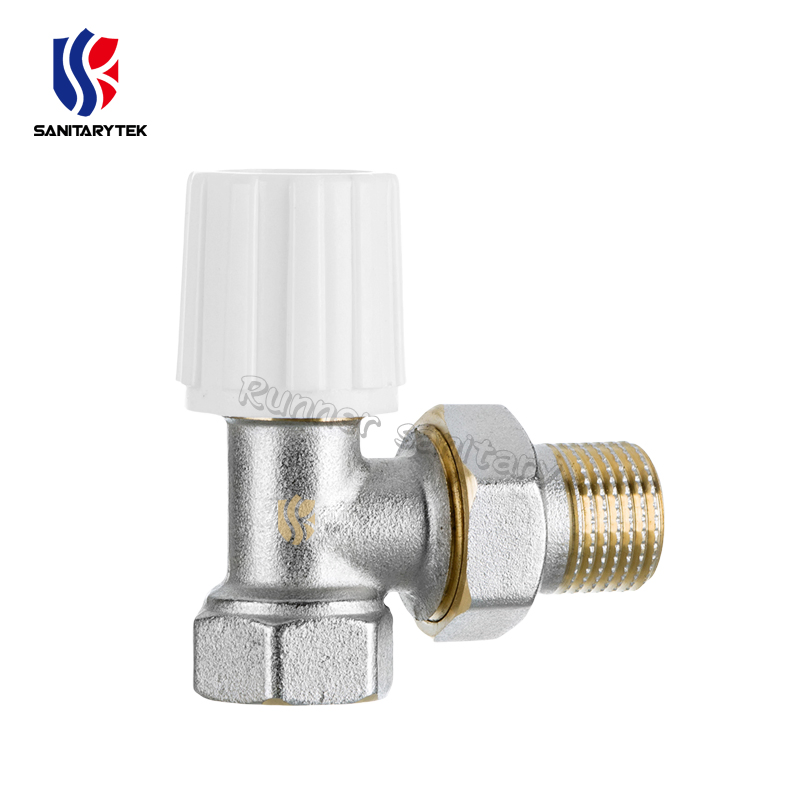 Manual Radiator Valve DN10 Angle Valve for Iron Pipe
