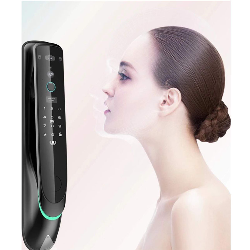 3D Face Recogniton Fingerprint Password IC Card Unlock Smart Door Lock