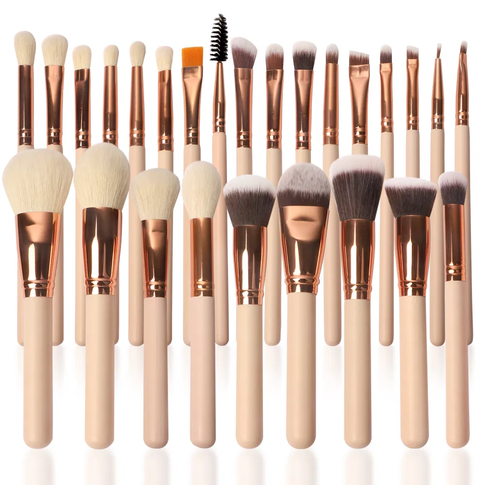 Cosmetic Powder Eye Shadow Private Label Professional Wooden Manufacture Makeup Brush Set
